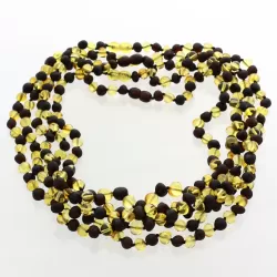 5 BAROQUE beads Baltic amber adult necklaces 50cm