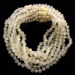 10 Raw Lemon BAROQUE teething Baltic amber necklaces 32cm