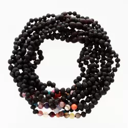 10 Raw Cherry Gems Baltic Amber teething necklaces 33cm