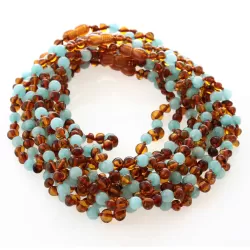 10 Cognac Gems Baltic Amber teething necklaces 33cm