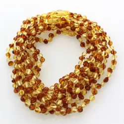 10 Multi BAROQUE teething Baltic amber necklaces 32cm