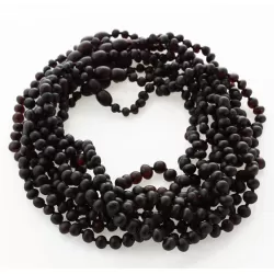 10 Raw Cherry BAROQUE Baltic amber teething necklaces 36cm