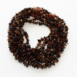 10 Multi CHIPS Baltic amber teething Baby necklaces 32cm