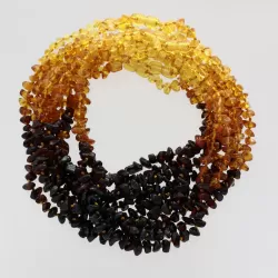 10 Rainbow NUGGETS Baltic amber teething Baby necklaces