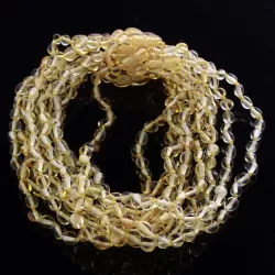 10 Lemon BEANS Baby teething Baltic amber necklaces 32cm