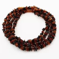 4 Multi CHIPS Baltic amber necklaces 46cm