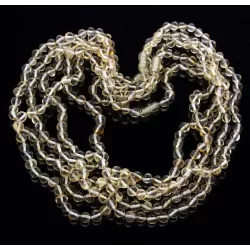 5 Lemon BAROQUE Baltic amber adult necklaces 55cm