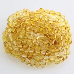 10 Lemon BAROQUE Baltic amber adult bracelets 19cm
