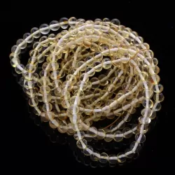 10 Lemon Stretch BAROQUE Baltic amber adult bracelets 18cm