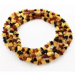 5 Rainbow CHIPS Baltic amber necklaces 47cm