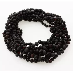 10 Cherry Raw BAROQUE teething Baltic amber necklaces 32cm