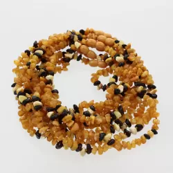 10 Multi NUGGETS Baltic amber teething Baby necklaces