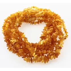10 Raw Multi CHIPS Baltic amber teething ecklaces 32cm