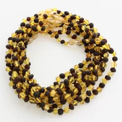 9 Multi BAROQUE teething Baltic amber necklaces 32cm
