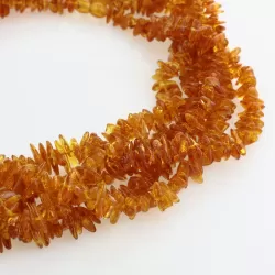 5 Honey CHIPS Baltic amber necklaces 47cm