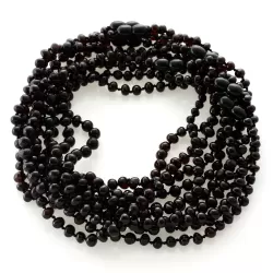 10 Cherry BAROQUE teething Baltic amber necklaces 33cm
