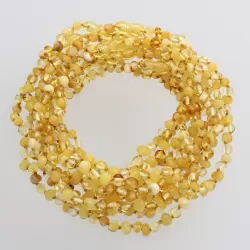10 Multi BAROQUE teething Baltic amber necklaces 32cm