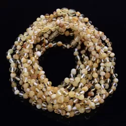10 Multi BAROQUE teething Baltic amber necklaces 32cm