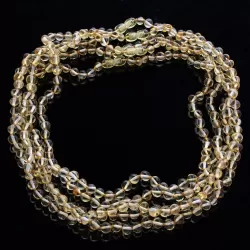 5 Lemon BAROQUE beads Baltic amber adult necklaces 50cm