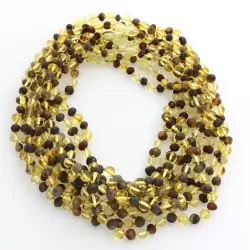 10 Multi BAROQUE teething Baltic amber necklaces 38cm