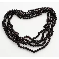5 Cherry BAROQUE beads Baltic amber adult necklaces 55cm