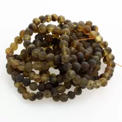 10 Large Raw Dark BAROQUE Baltic Amber Stretchy Bracelet 19cm