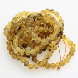 10 Large Raw Green BAROQUE Baltic Amber Stretchy Bracelet 19cm