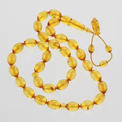 Islamic 33 Prayer OLIVE Baltic amber beads