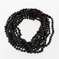 10 Raw Cherry BAROQUE Baltic teething amber necklaces 32cm