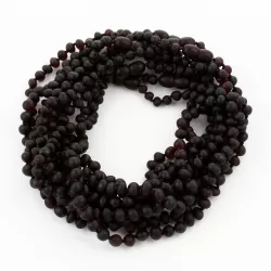10 Raw Cherry BAROQUE Baltic amber teething necklaces 32cm