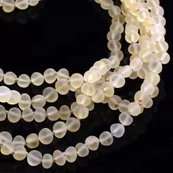 5 Raw Lemon BAROQUE Baltic amber adult necklaces 45cm
