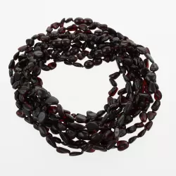 10 Cherry BEANS Baltic amber teething necklaces 32cm