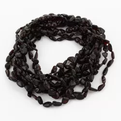 10 Cherry BEANS Baltic amber teething necklaces 32cm