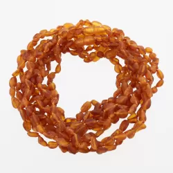 10 Raw Honey BEANS Baltic amber teething necklaces 32cm