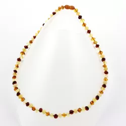 Multi BAROQUE beads Baltic amber necklace 53cm