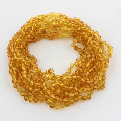 10 Honey BAROQUE teething Baltic amber necklaces 33cm