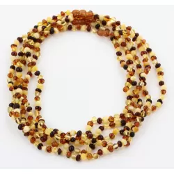 5 Multi BAROQUE Baltic amber adult necklaces 53cm