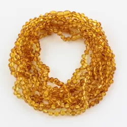 10 Honey BAROQUE Baltic amber teething necklaces 33cm