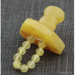 Baltic amber teething dummy - pacifier