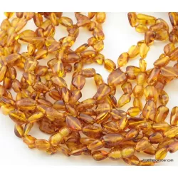 9 Cognac BEANS Baltic amber adult wholesale necklaces