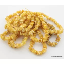 10 Butter NUGGETS Baltic amber adult strech bracelets