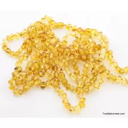10 Lemon BAROQUE Baltic amber adult bracelets
