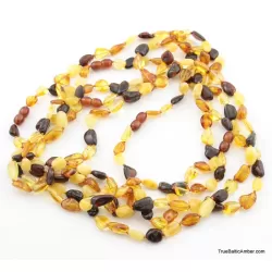 5 Multi BEANS Baltic amber adult wholesale necklaces
