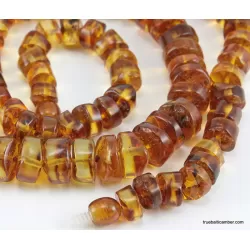 Natural honey BUTTONS Baltic amber necklace 24in