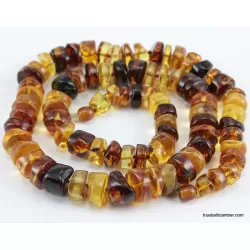 Natural honey BUTTONS Baltic amber necklace 25in