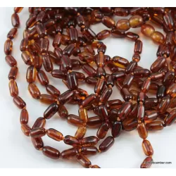 Cylinder beads HQ Baltic amber teething necklace