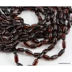 Cylinder beads HQ Baltic amber teething necklace