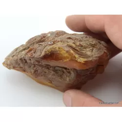 Massive genuine Baltic amber fossil stone 125g