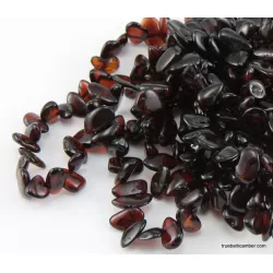 10 Ruby Leave  Baltic amber elastic adult bracelets