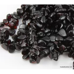 10 Ruby Leave  Baltic amber elastic adult bracelets